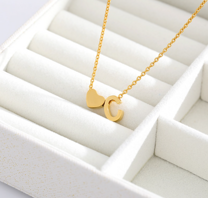 Letter Heart Necklaces