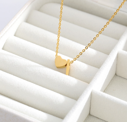 Letter Heart Necklaces