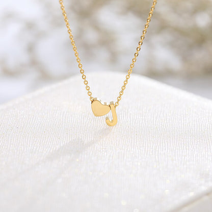 Letter Heart Necklaces