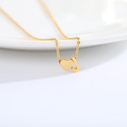 Letter Heart Necklaces